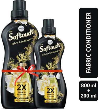 Softouch by Wipro 2X French Perfume Liquid Fabric Conditioner with French Rose & Jasmine