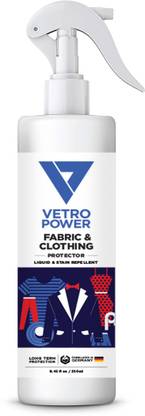 Vetro Power Fabric & Clothing Protector Spray ,Stain Repellent Formula, Non-Toxic, Protects