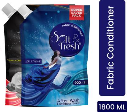 Soft & Fresh Blue Wave & Vanilla Dreams Fabric Conditioner increase shine,softness &Freshness