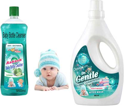 DOCTORGENTLE Softener for baby clothes With Baby Feeding Bottle Cleanser