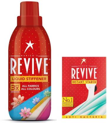 Revive LIQUID 200 ML PACK OF 1 & Instant Starch Powder 50G Fabric Stiffener