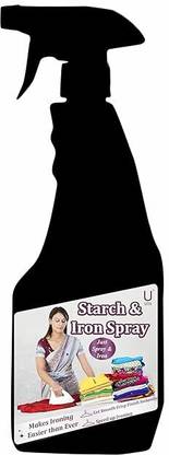 URBA Starch and Iron Spray| All types of clothes| Smooth, stiff and Crisp Fabric Stiffener