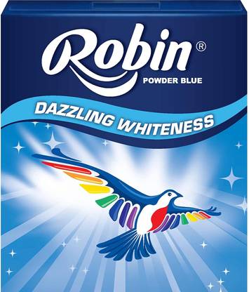 Robin Dazzling Whiteness Powder Blue 400 g Fresh, Classic, Jasmine Fabric Whitener