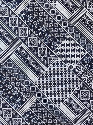 Crepe Geometric Print Kurta Fabric