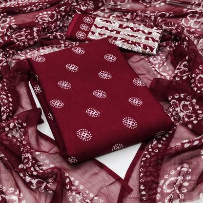 Crepe Printed Salwar Suit Material