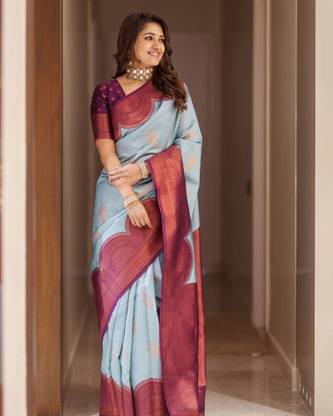 Kanjivaram Jacquard, Pure Silk Saree