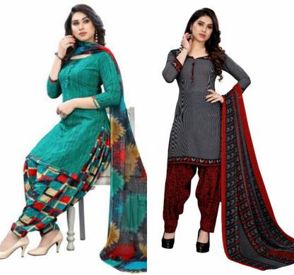 Tatmin Crepe Printed Salwar Suit Material