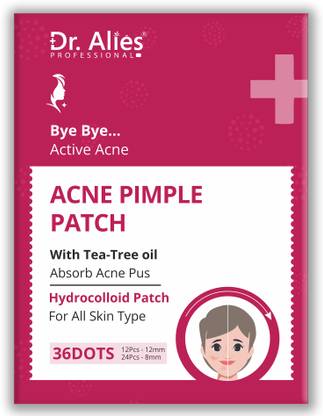 Dr. Alies Professional Acne Pimple Patch | Hydrocolloid Waterproof Patches 36 N | Active Surface Acne