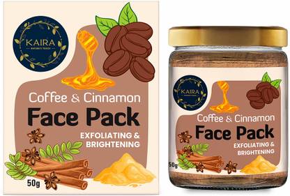 Kaira Coffee & Cinnamon Face Pack Brightening 100% Natural & Ayurvedic