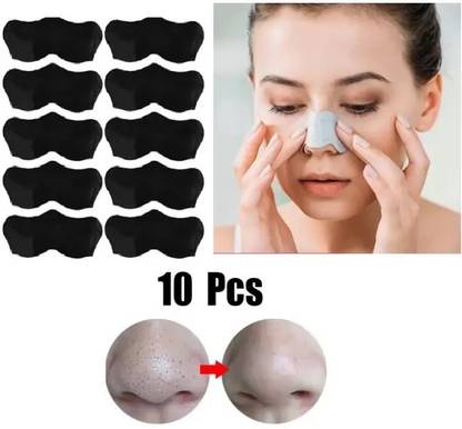 EVERERIN New painless formula Blackhead Charcoal Nose Strips Black Mask Peel off