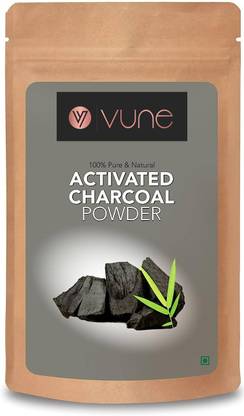 Vune Natural Activated Charcoal Powder For Removes Dead Skin 200 GM