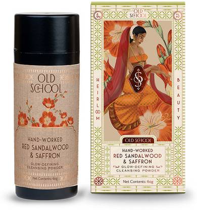 OLD SCHOOL Hand-Worked Red Sandalwood and Saffron Glow Defining Cleansing Powder