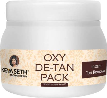 KEYA SETH AROMATHERAPY Oxy De Tan Removal for Glowing&Lighting oil Control, Anti Acne&Pimples Blemishes Pigmentation De Tan pack for Face&Body-No Ammonia & Blech.