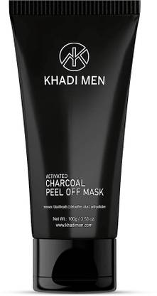 Khadi Men Activated Charcoal Peel off Mask with Green tea & Orange Peel Extract