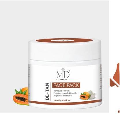 MD COSMETIC De-Tan Face Pack Removes Tan & Impurities