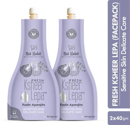 Nat Habit Kaolin Aparajita Lepa Face Mask For Women| Sensitive Skin & Delicate Care