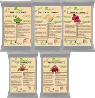 Activeland Sandalwood, Multani mitti, Neem Leaf, Beetroot And Rose Powder