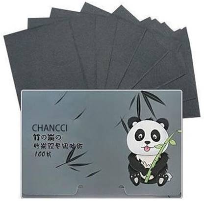 Adbee Oil Blotting Sheets 100 Sheets Black Charcoal Oil Absorbing Tissues Paper