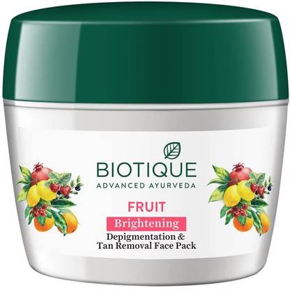 BIOTIQUE Fruit Brightening | Depigmentation & Tan Removal | Face Pack