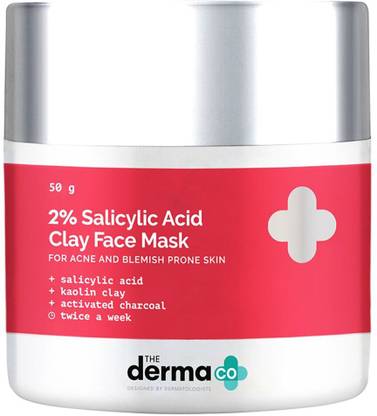 The Derma Co 2% Salicylic Acid Face Mask for Men and Women for Acne & Blemish Prone Skin