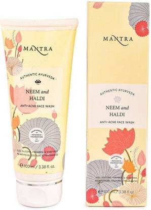 MANTRA Neem And Haldi Anti-Acne Face Wash | Regulates Excess Oil