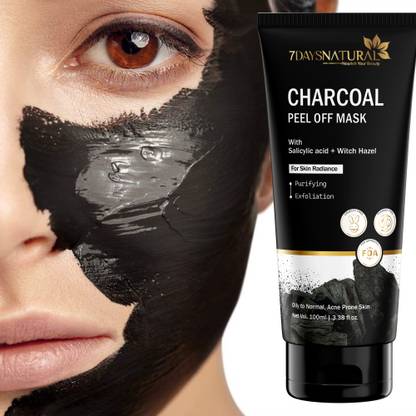 7days natural Activated Charcoal Peel Off Mask For Tan Removal & Detoxifying� With Vitamin-E