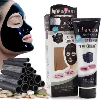 CHARCOAL PEEL OFF MASK PEEL OFF FACE MASK CREAM BLACKHEADS REMOVAL FACE TREATMENT CREAM