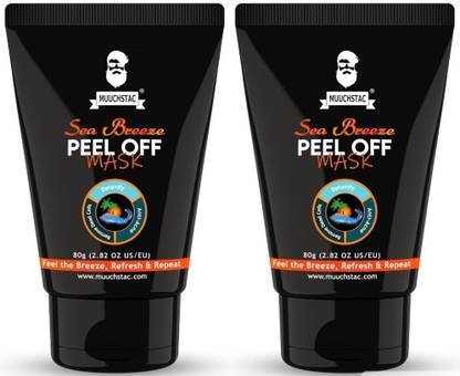 MUUCHSTAC Sea Breeze Peel Off Mask For Men | Blackhead, Acne & Remove Dead Skin Face Pack