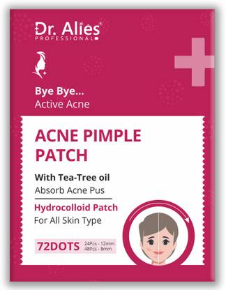 डॉ.एलाइज़ प्रोफेशनल Acne Pimple Patch | Hydrocolloid Waterproof Patches 72 N | Active Surface Acne