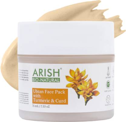 ARISH BIO-NATURAL Ubtan Face Pack with Turmeric & Curd