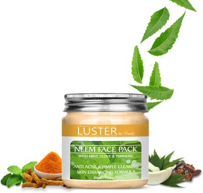 Luster Neem Face Pack For Acne & Pimple Clearing (Small)