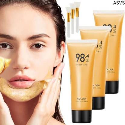 ASVS 98.4% Beilingmei Gold Foil Peel-Off Mask -Peel Off Face 98.4 Gold Face Mask