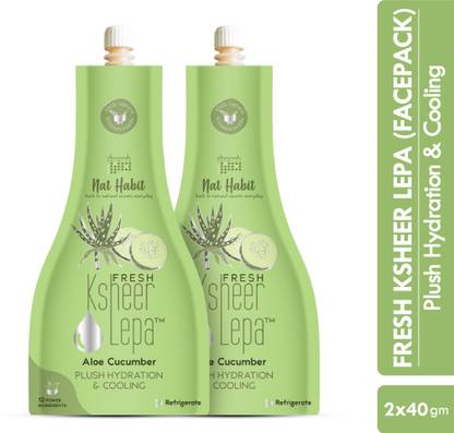 Nat Habit Aloe Cucumber Lepa Face Pack For Women & Men|For Dry Skin Hydration & Cooling