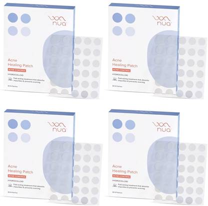 Nua Acne Healing Patch Waterproof 100% Hydrocol ,30 Patches xPack of 4 (120 g)