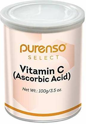 PURENSO Select - Vitamin C - Ascorbic Acid Plain (100g x 1 Jar)