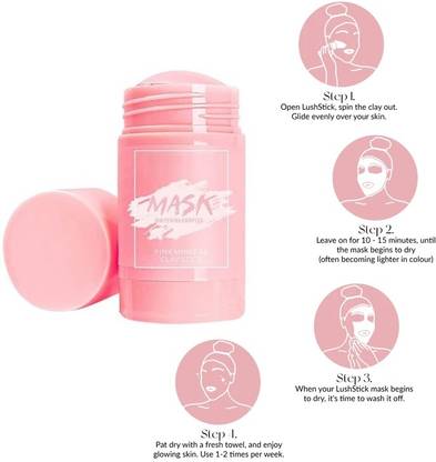 REIMICHI Pro Hydrating or Whitening Complex Pore Detox Pink Mineral Clay Mask Stick