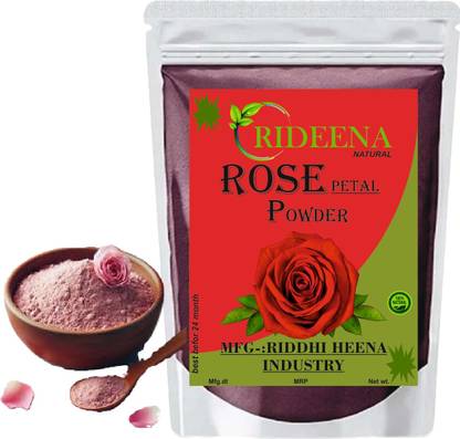 Rideena 100% Natural Rose Petal Powder for face pack soft | Rose Petal