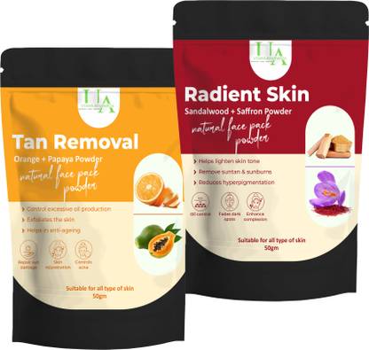 UTARA AYURVEDA Skincare Face Pack Powder For Tan removal ,Glowing Skin