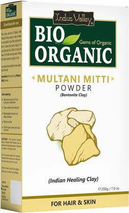 Indus Valley 100% Pure Natural & Organic Multani Mitti Powder For Skin & Hair Care