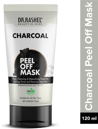 DR.RASHEL Charcoal Peel Off Mask for Instant Glow, Anti Pollution, Blackhead Removal