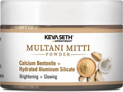 KEYA SETH AROMATHERAPY Multani Mitti Powder Face Pack for Women & Men Brightening + Glowing Skin