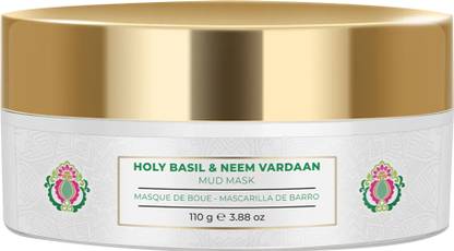 Nourish Mantra Holy Basil & Neem Vardaan Mud Mask, Detox Face Mask For Anti-Acne Glowing Skin