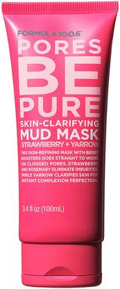 Formula 10.0.6 Pores Be Pure Skin-Clarifying Mud Mask With Strawberry + Yarrow(100ml)