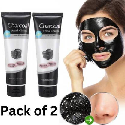 SIYDHA Charcoal Face Mask For Men Women - Anti Pollution | Pimples| Acne | No Parabens