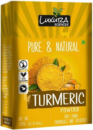 LUXURA SCIENCES Organic Curcumin Wild Turmeric Powder For Skin Whitening 200Gms.