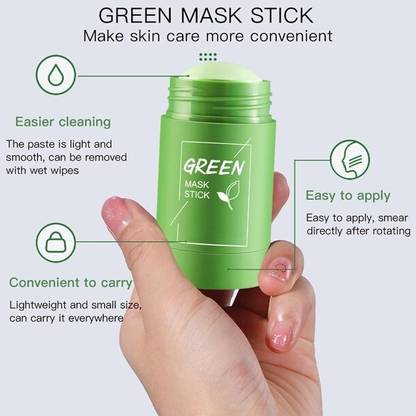 Arcanuy Green Tea Mask Stick, Poreless Deep Cleanser