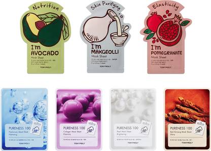 Tonymoly Super 7 Sheet Mask Set (Pack of 7)