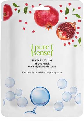 PureSense Hydrating Sheet Mask with Hyaluronic Acid Nourished & Deeply Hydrated Skin