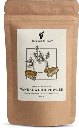 Herbal Mitra Pure & Sandalwood Powder for Face, Skin Whitening, Face mask