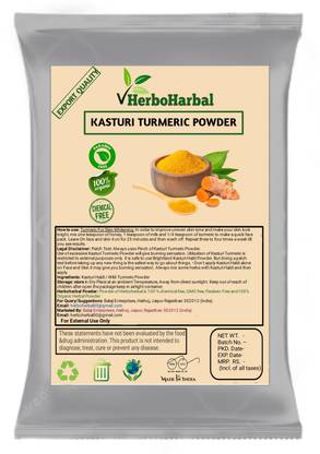Herboharbal Organic kasturi Haldi Powder for Face Pack & Skin